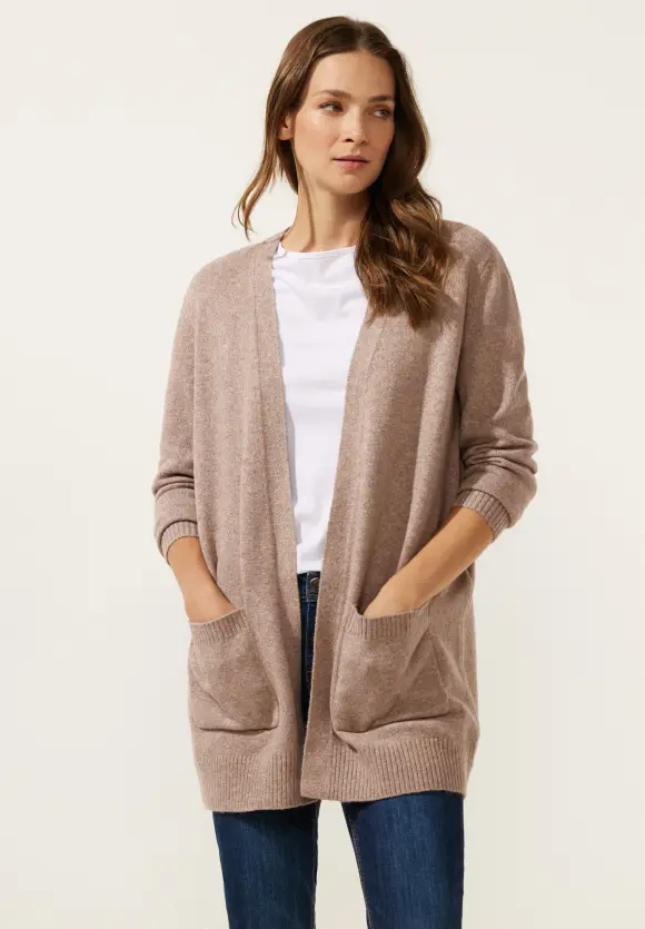 Street One Cosy Melange Strickjacke