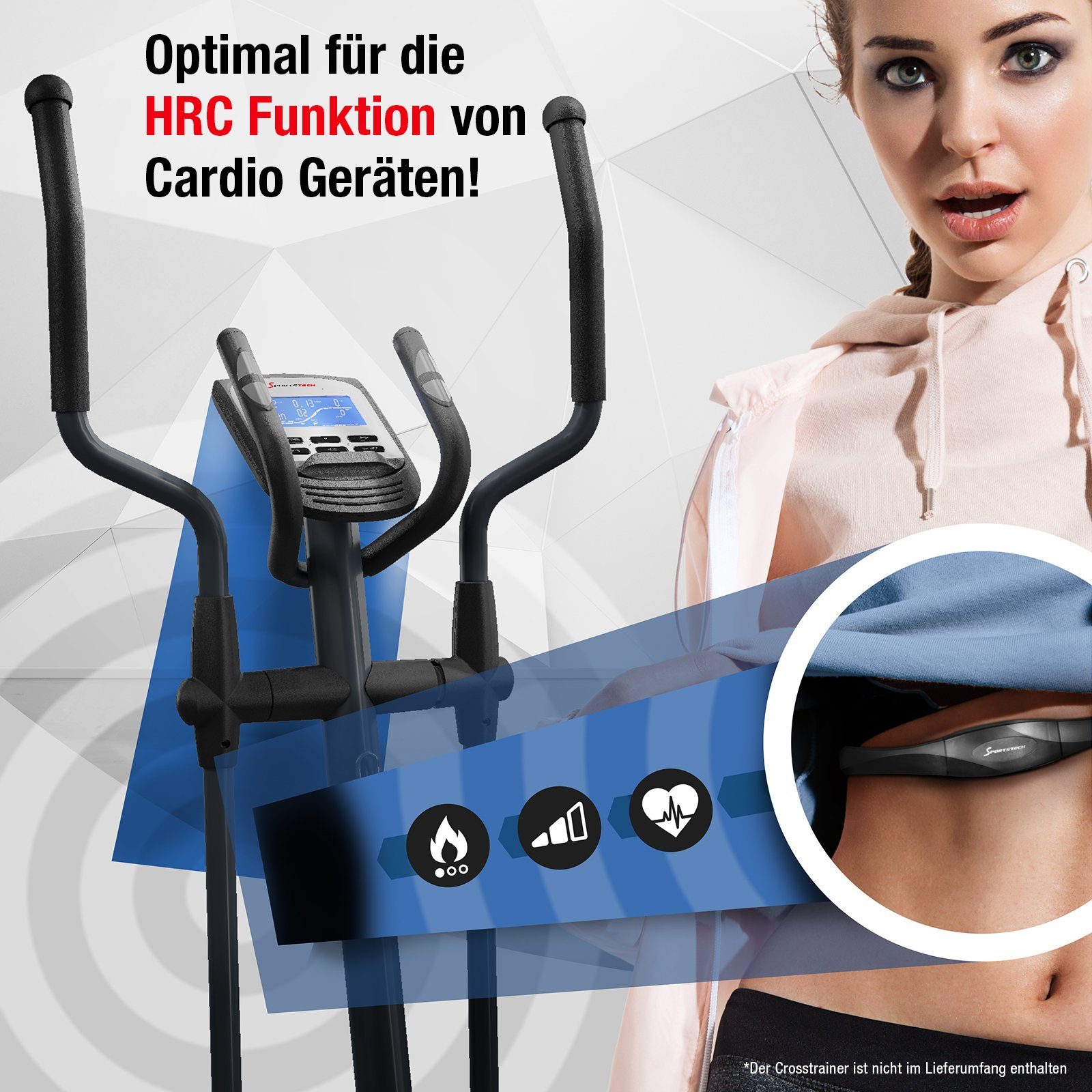 Sportstech Brustgurt PG, Pulsgurt Herzfrequenz Pulsmesser mit
