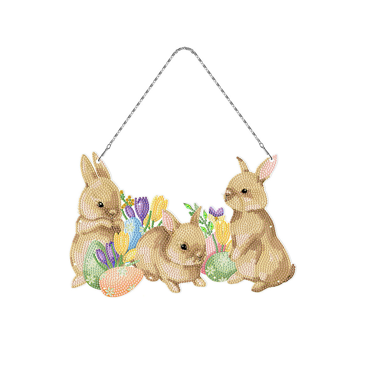 Diamand Painting Ostern Türschild Mitgebsel für Kinder