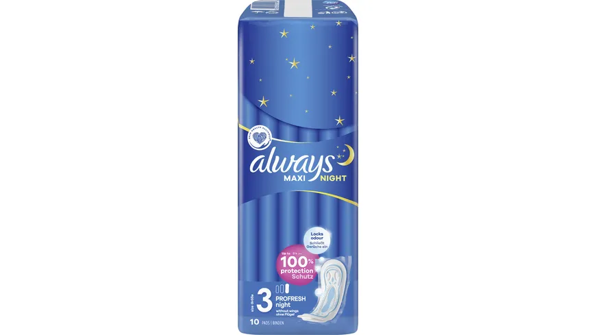 Always MAXI Damenbinden ProFresh Night 10ST