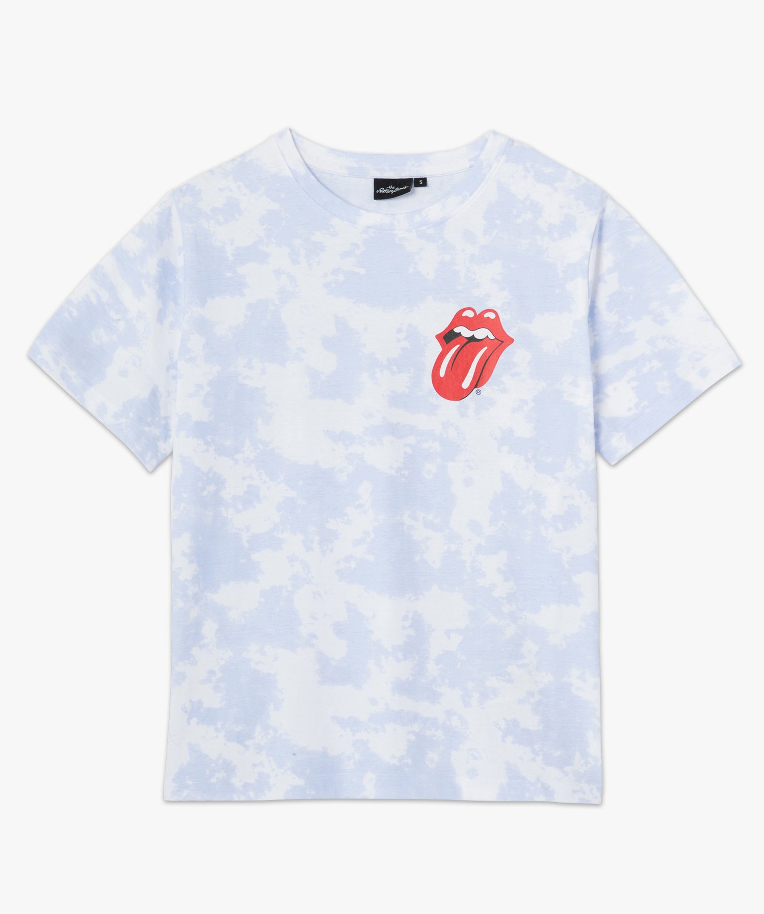 Tee-shirt femme imprimé à manches courtes– The Rolling S... blanc | GEMO