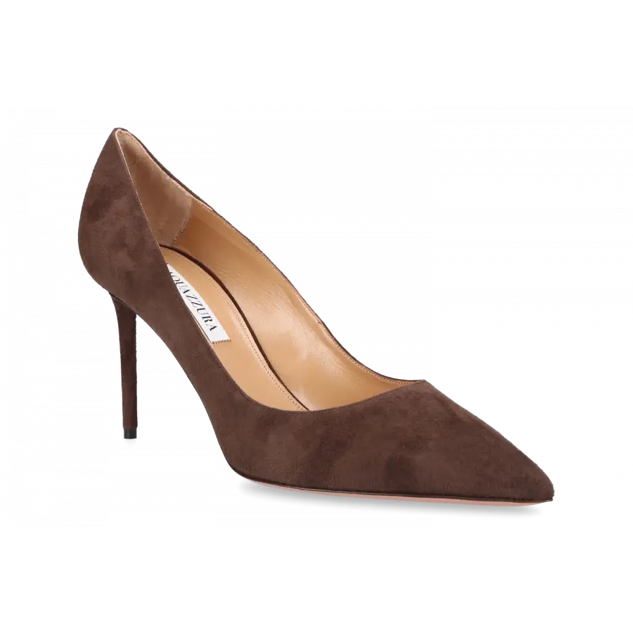 Aquazzura - Pumps PURIST 85 Veloursleder - braun