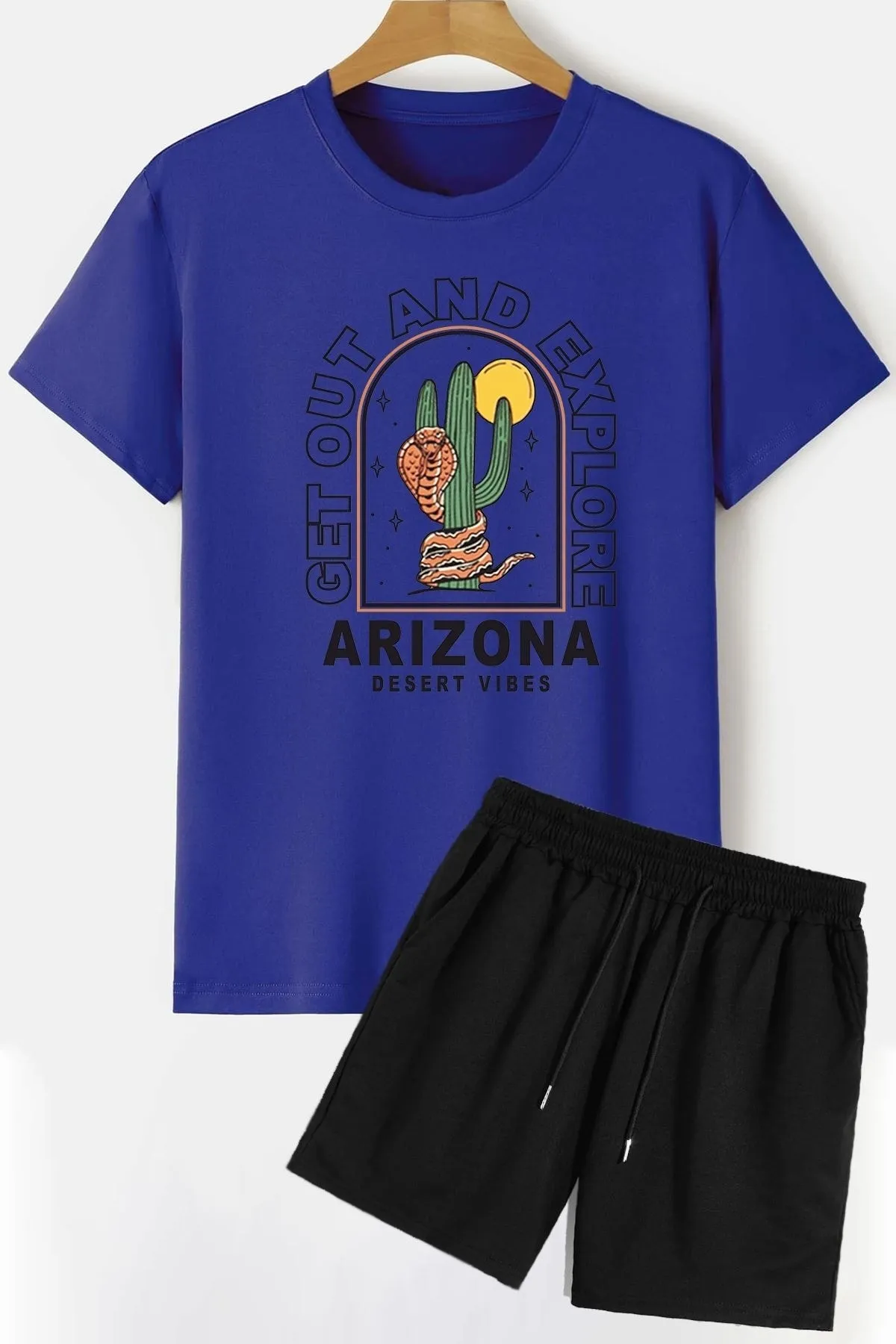trendypassion  Arizona Shorts T-Shirt-Trainingsanzug-Set