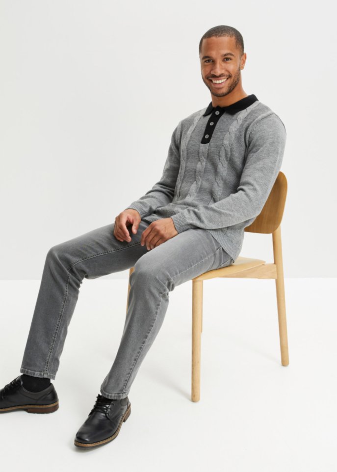 Pullover mit Polokragen