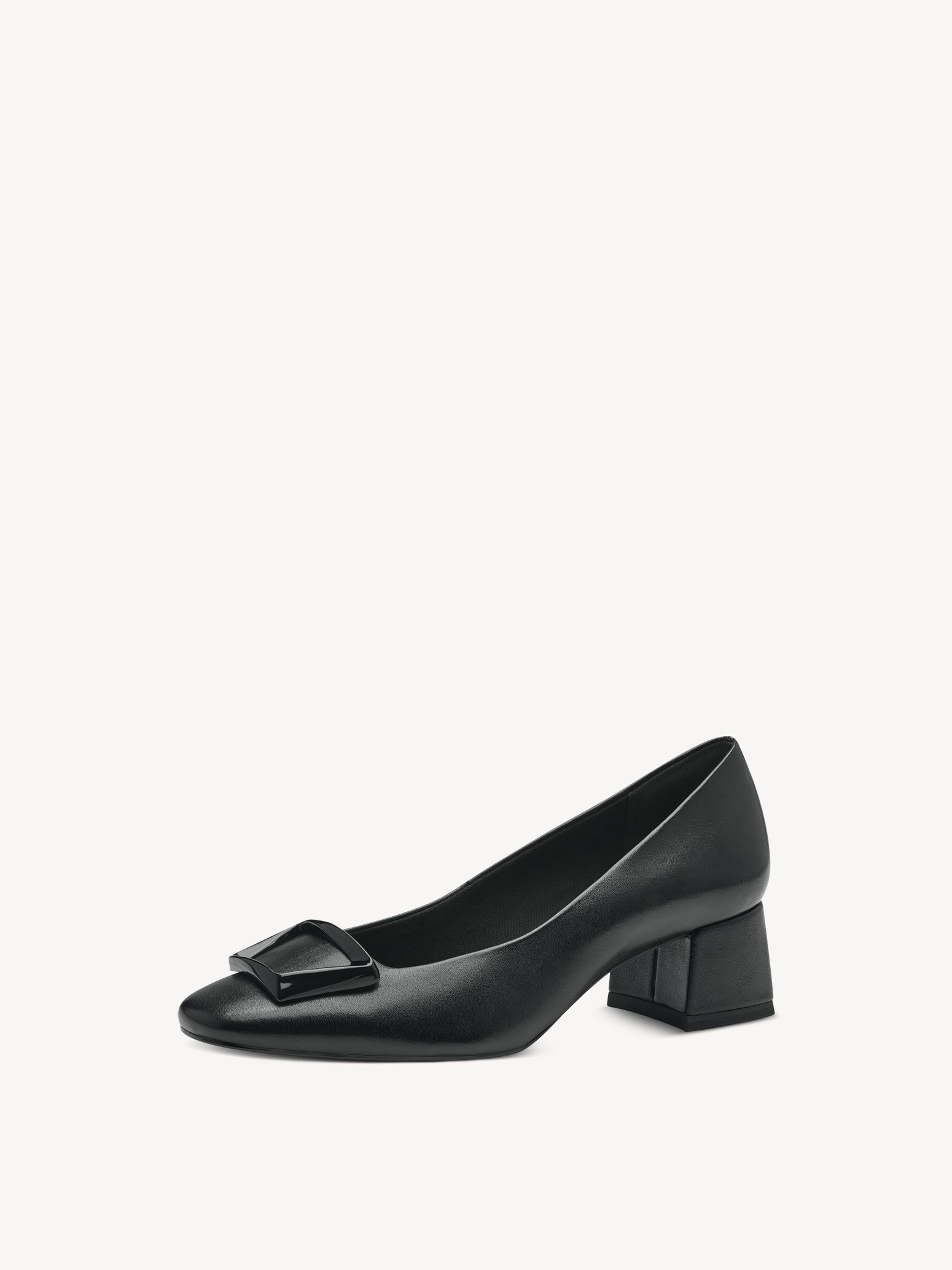 Escarpin en cuir - noir