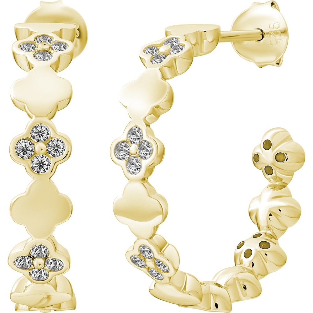 caï Créoles 925 Argent Boucles d'oreilles