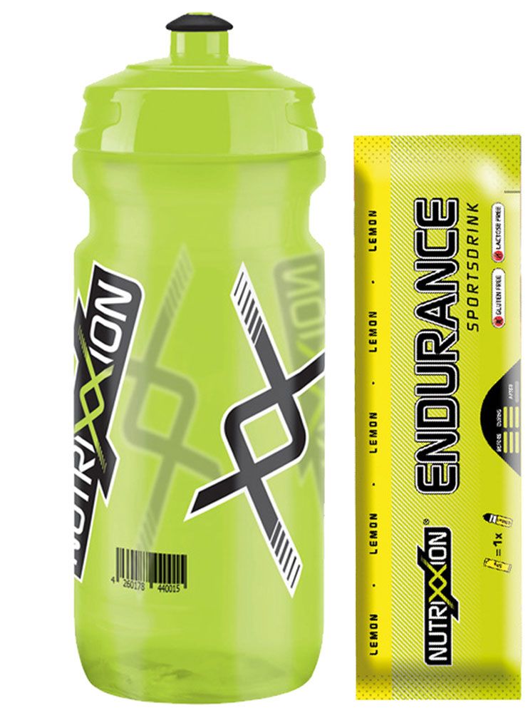 NutriXXion Trinkflasche 600ml + Endurance Lemon 35g Stick kaufen | Bike-Discount
