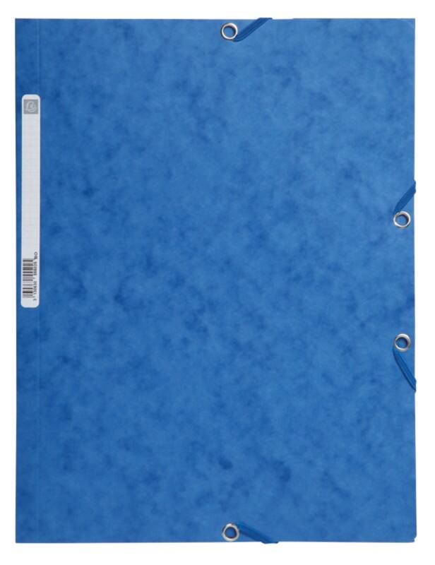 Exacompta Sammelmappe DIN A4 Blau Karton 24 x 32 cm 25 Stück