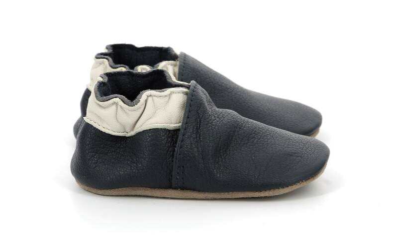 Chaussons cuir tannage vegetal Coddle Baby