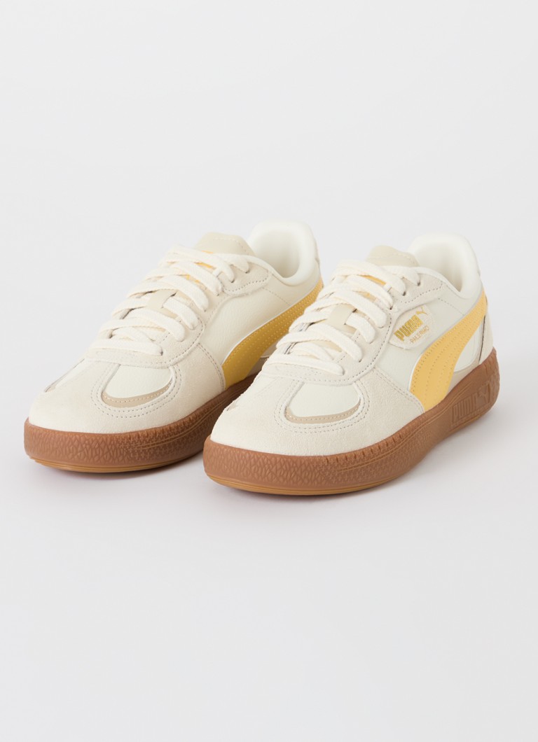 Puma Palermo Moda Jr nahkalenkkarit mokkanahkayksityiskohdilla
