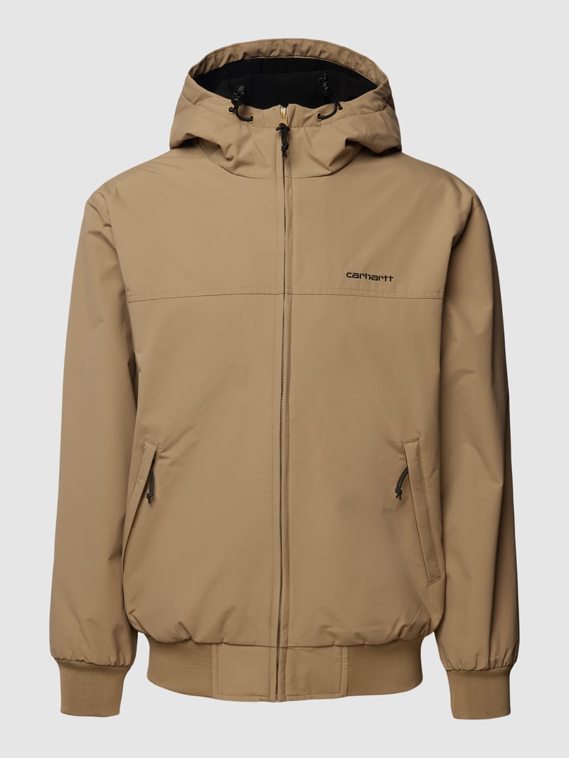 Jacke mit Label-Stitching Modell 'SAIL' in beige