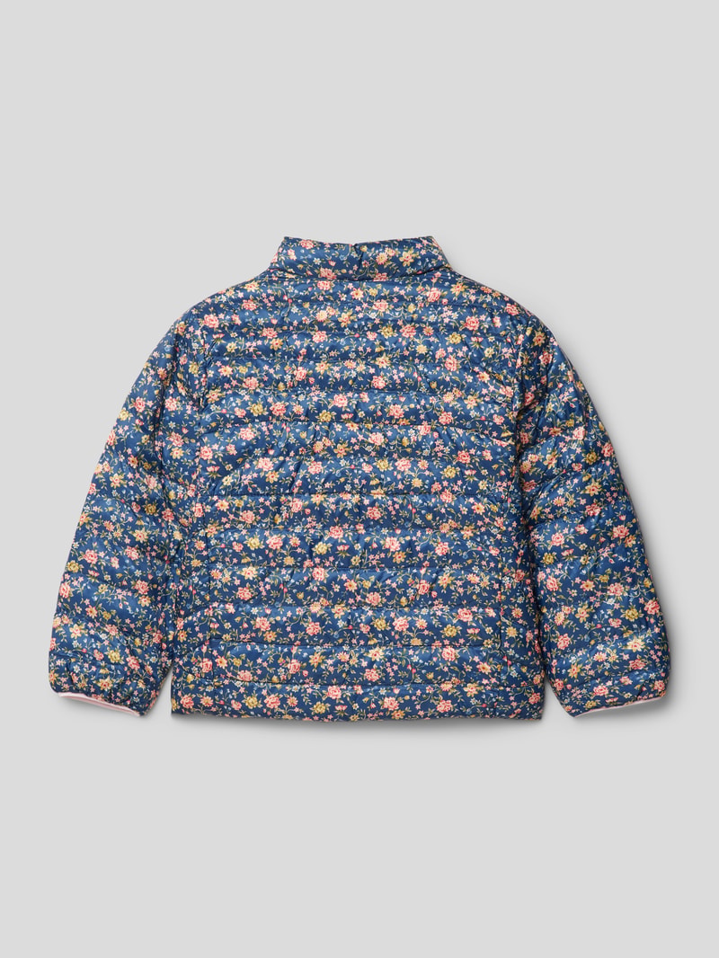 Steppjacke mit floralem Muster Modell 'TERRA' in hellrosa