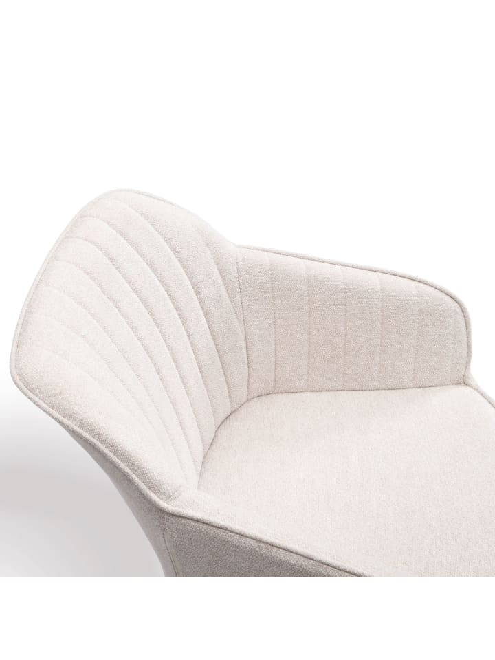 B&D Home Drehstuhl ARVIT in Cremeweiß - (B)58 x (H)81 x (T)61 cm günstig kaufen onesize