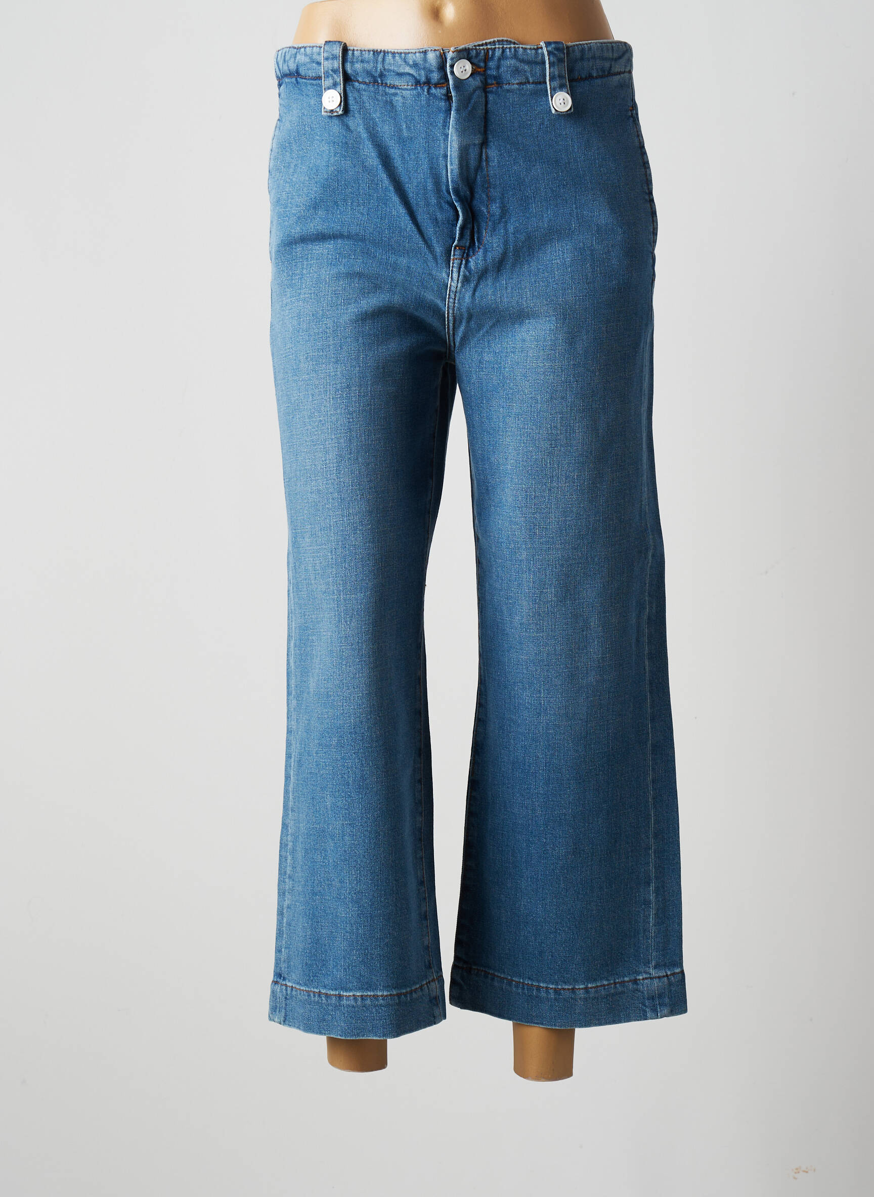 Hod Jeans Coupe Large Femme couleur bleu