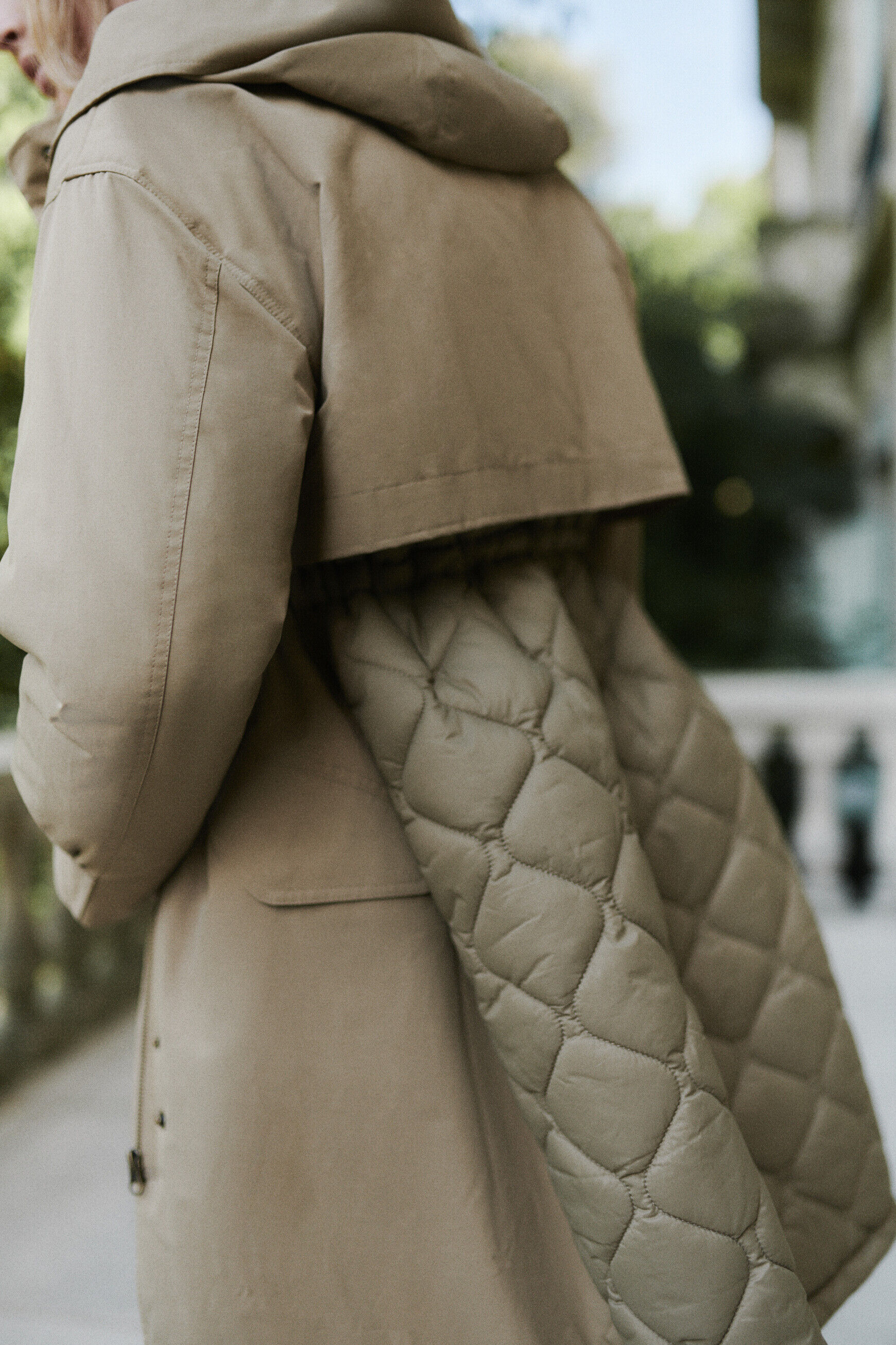 parka milo creme femme