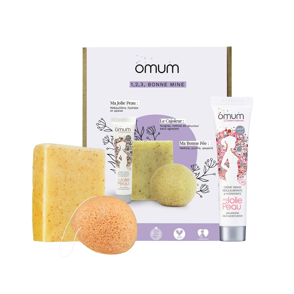 Omum Coffret 1 2 3 Bonne Mine - Coffret 3 soins visage bio