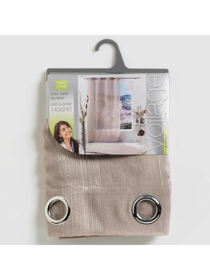 Douceur d’Intérieur Gardine in braun günstig kaufen onesize