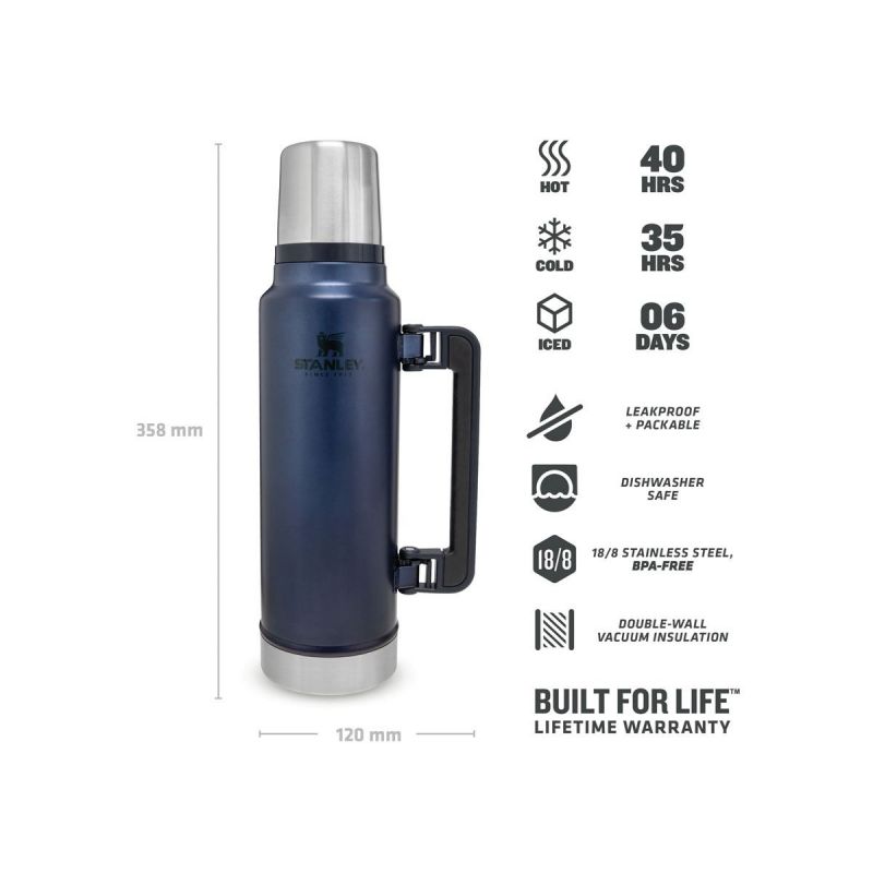 Stanley Thermoflasche, Classic Legendary Bottle Large 1.5qt \/1.4 l Nightfall