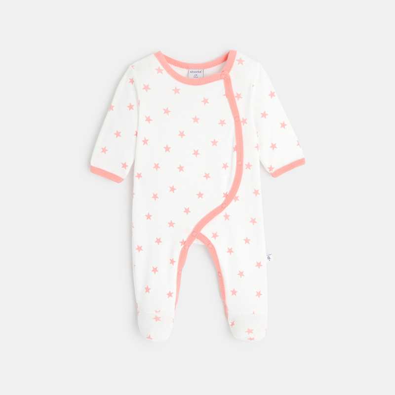 Set pyjama et body bébé fille en coton bio