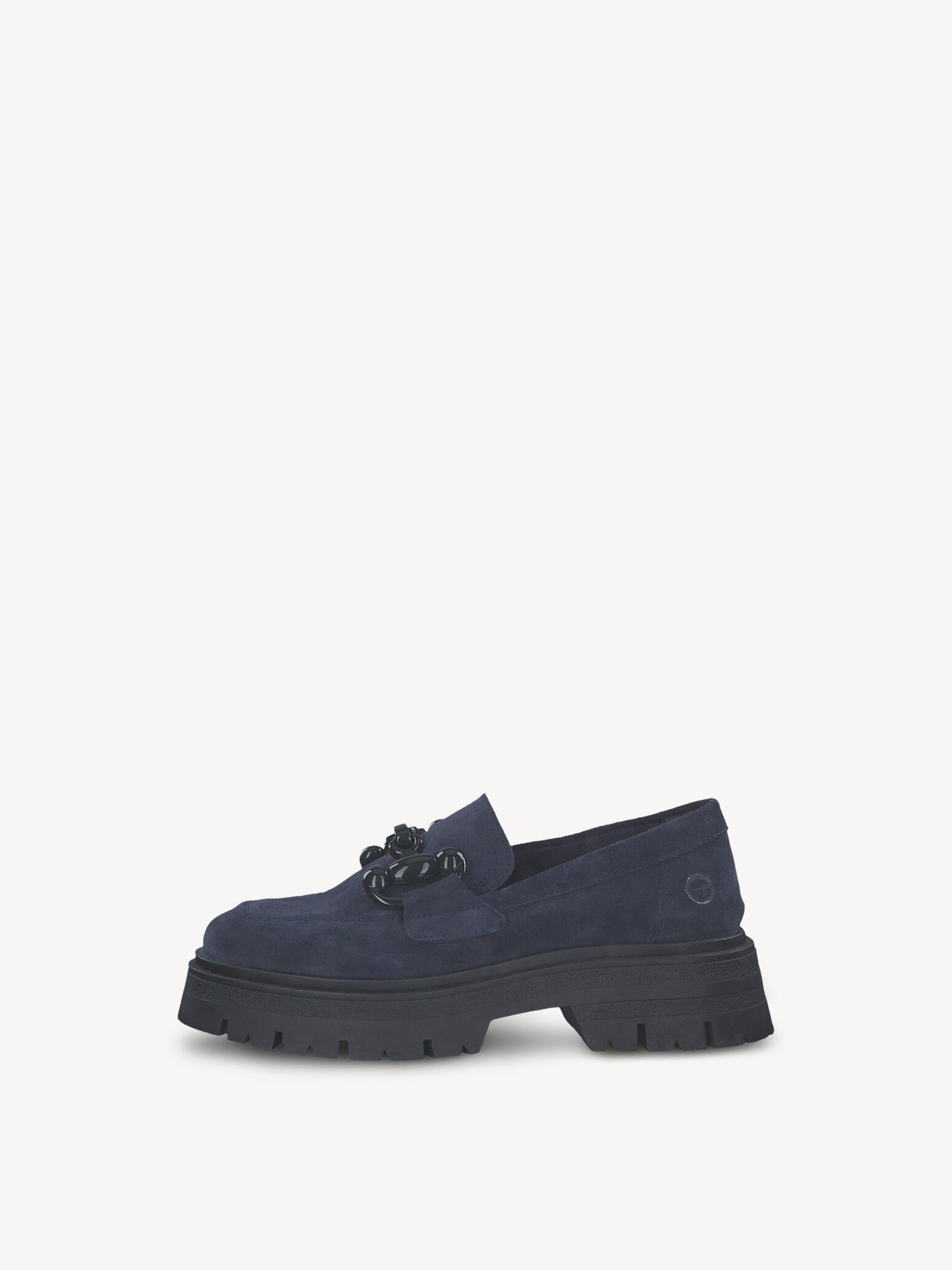 Slipper en cuir - bleu