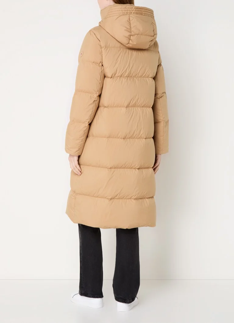 Jachetă lungă matlasată cu glugă de la Tommy Hilfiger