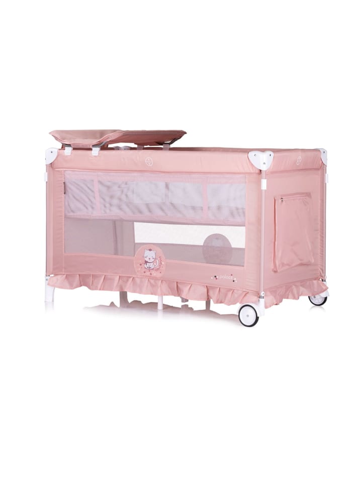 Chipolino Reisebett Palace, Baldachin in rosa günstig kaufen 60x120 cm
