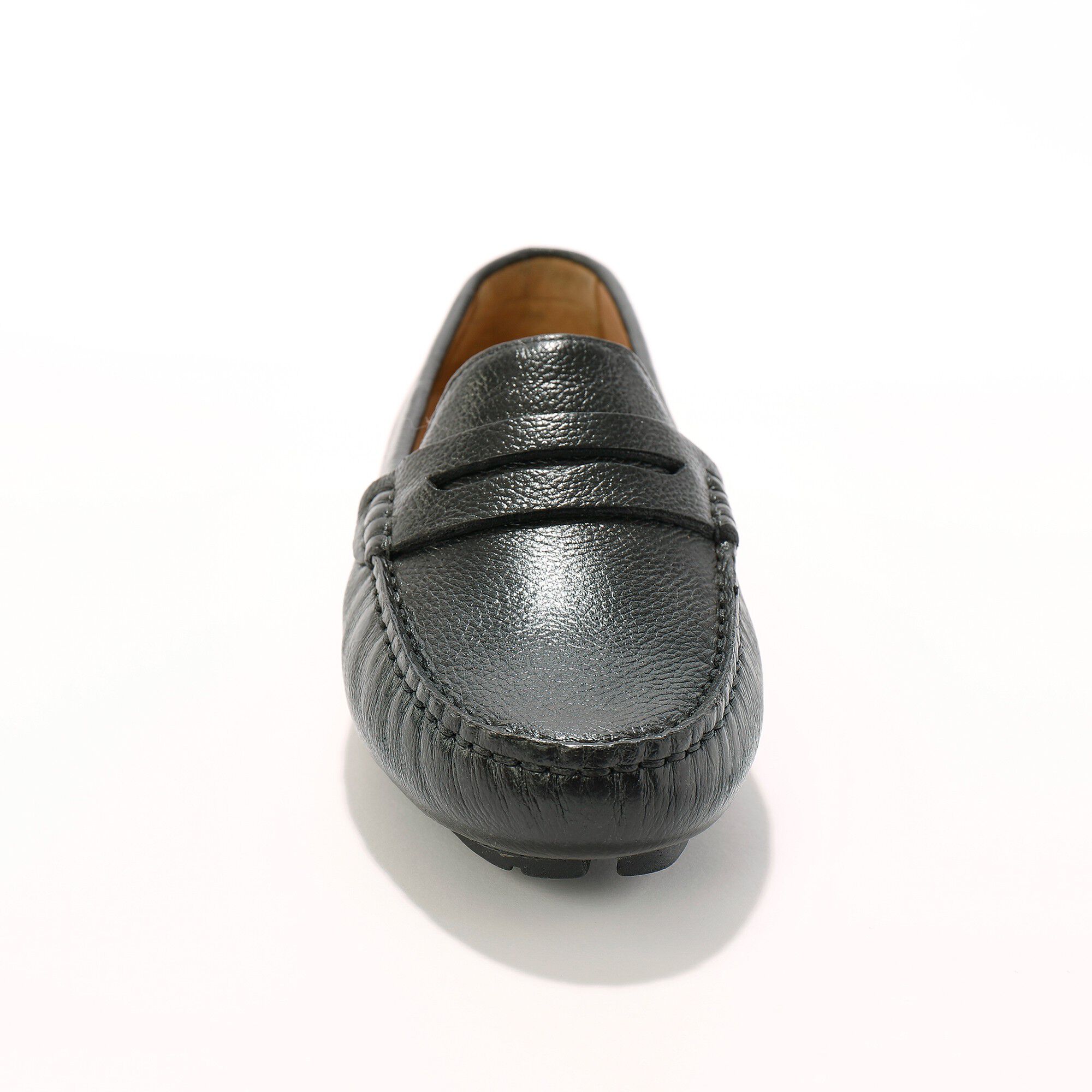 Mocassins en cuir grainé