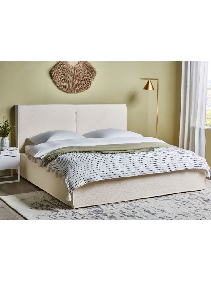 Beliani Doppelbett MOISSAC in Weiß/Schwarz - (W) 197 x (H) 108 x (L) 224 cm günstig kaufen onesize