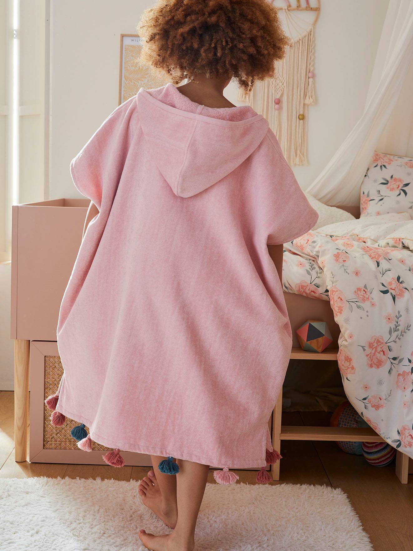 Poncho de bain GIPSY rose poudré