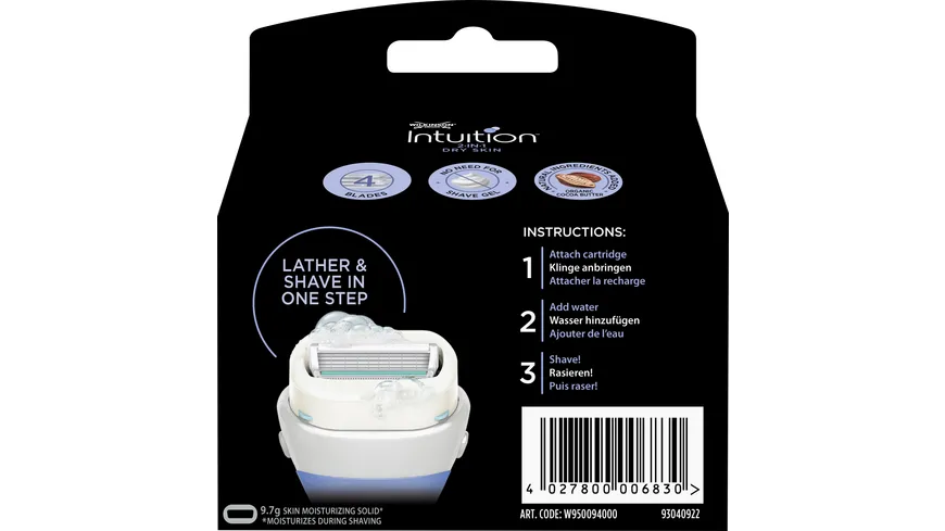 WILKINSON SWORD Sword Intuition Dry Skin Rasierklingen
