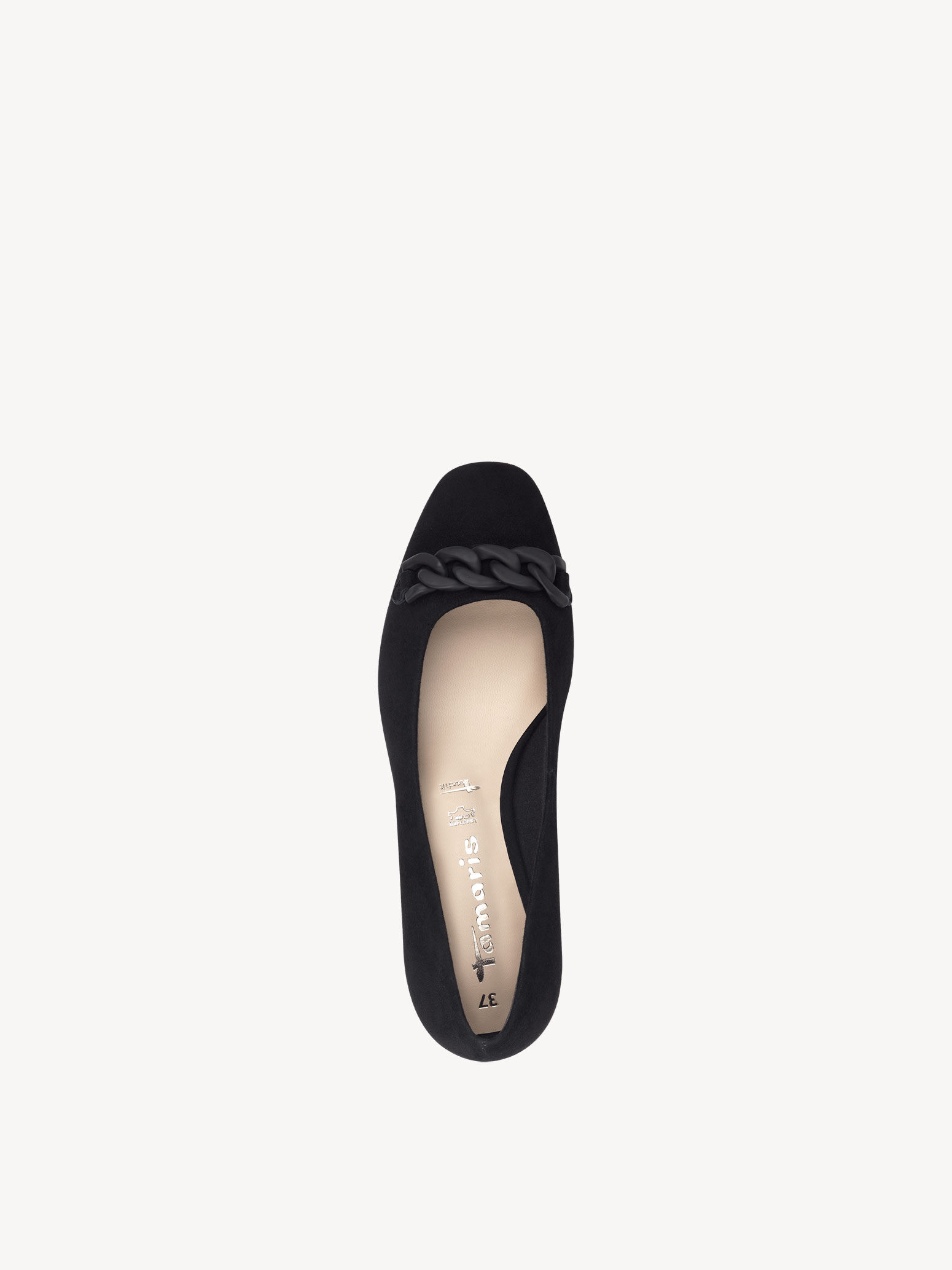 Escarpin en cuir - noir