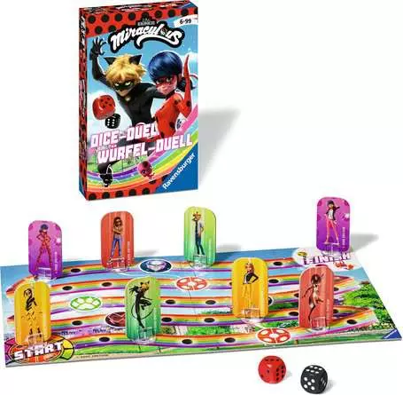Miraculous Würfel-Duell - Reisespiel ab 6 Jahren