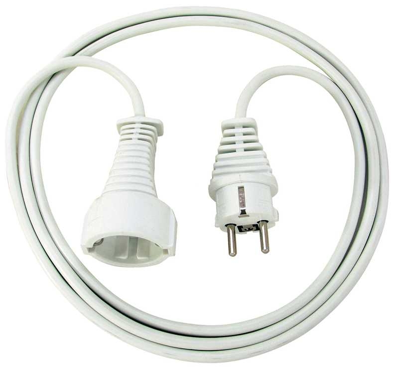 Brennenstuhl 1168430 Kvalitetan plastični produžni kabel 3m bijeli H05VV-F 3G1.5