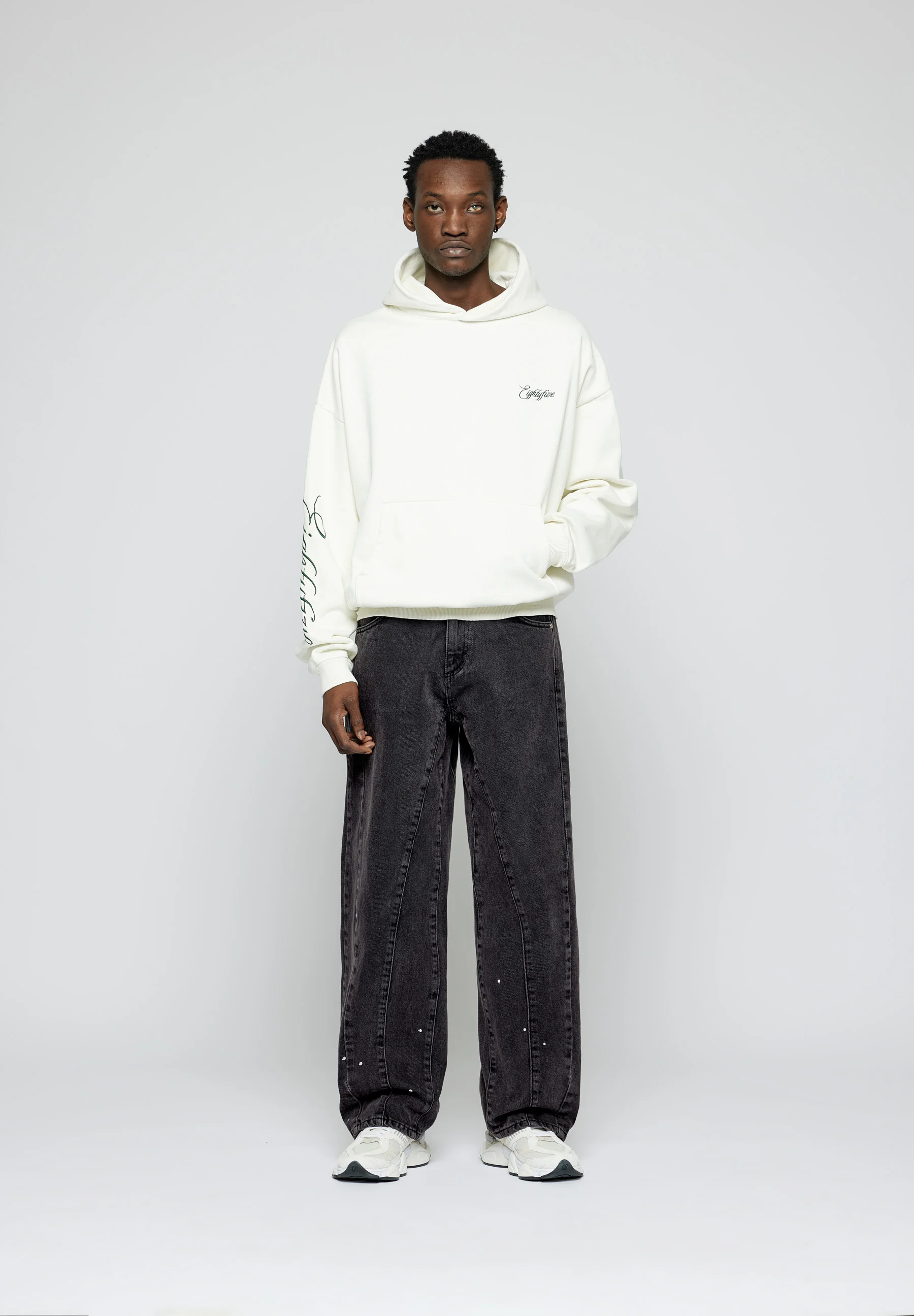 EIGHTYFIVE BAGGY CON SALPICADURAS - Vaqueros holgados