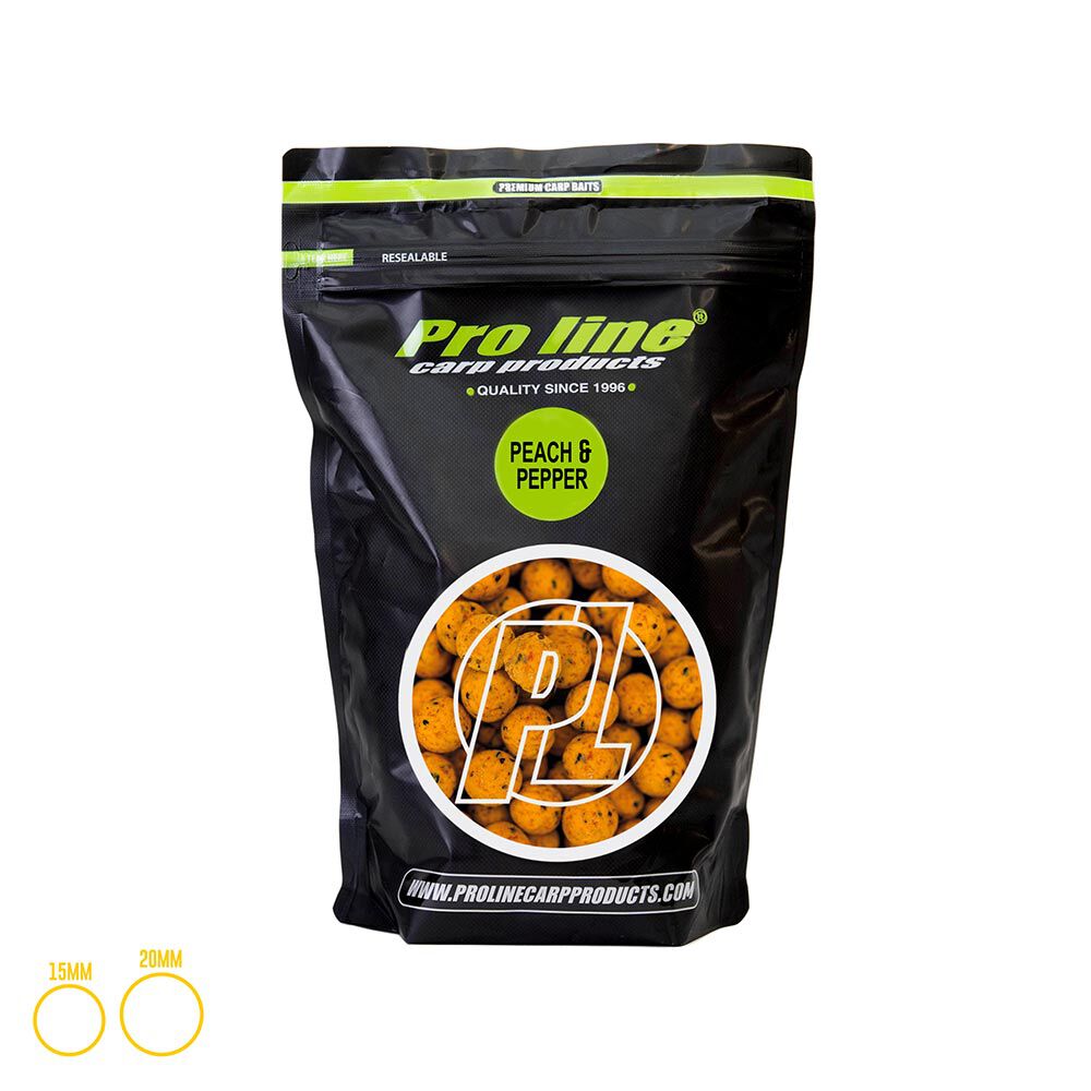 Proliini persikka + pippuri boilies valmiit 1kg