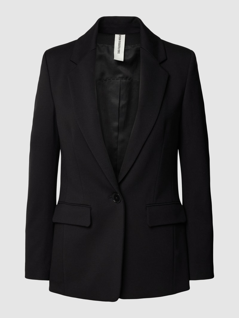 Blazer mit Reverskragen Modell 'ATLIN' in schwarz