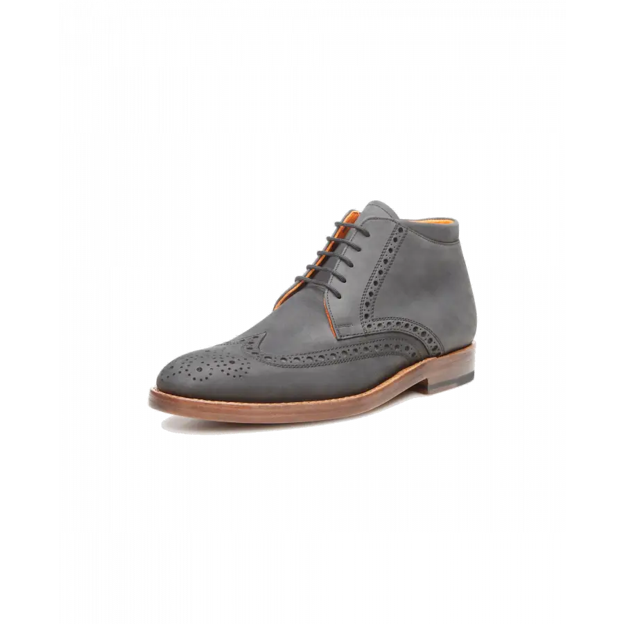 Heinrich Dinkelacker - Stiefeletten LUZERN FUL-BROGUE J Nubukleder - schwarz