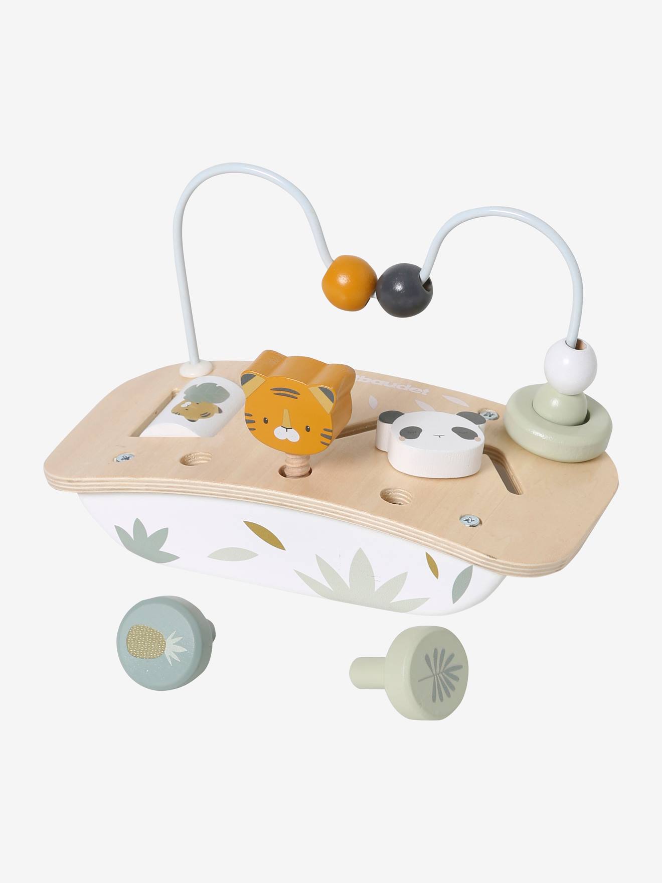 Vertbaudet Baby Mini-Spieltisch, Holz FSC - mehrfarbig/kirsche+sonne