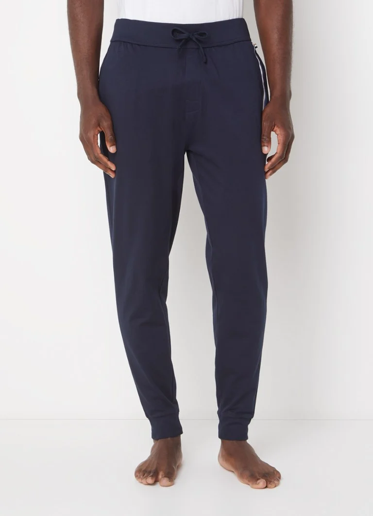 Pantaloni de trening slim fit originali HUGO BOSS cu logo