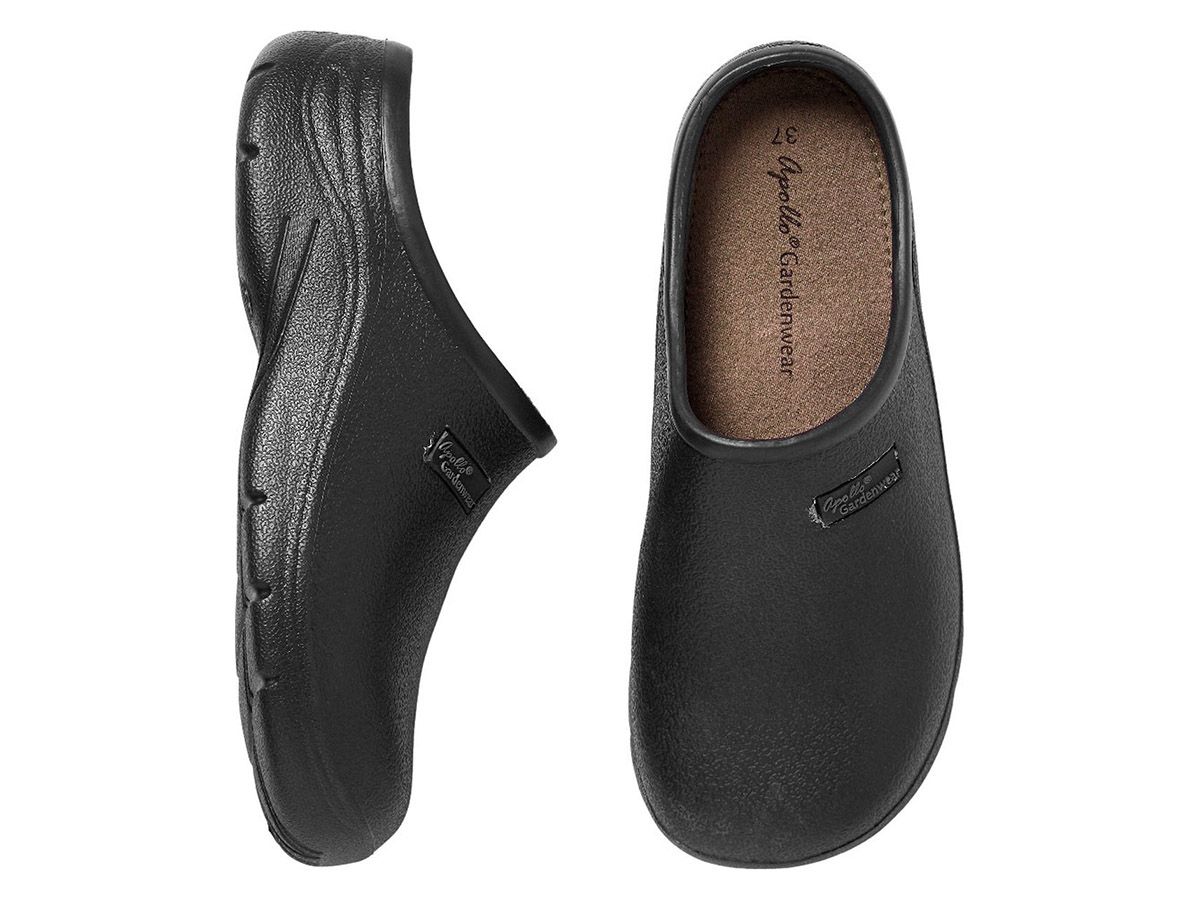 XQ Garden Clogs Black Damen Gartenclogs