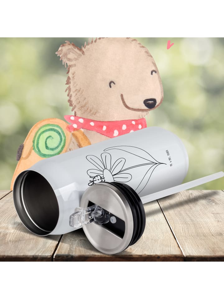 Mr. & Mrs. Panda Getränkedosen Trinkflasche Hummel Blume ohne Sp... in Weiß günstig kaufen onesize