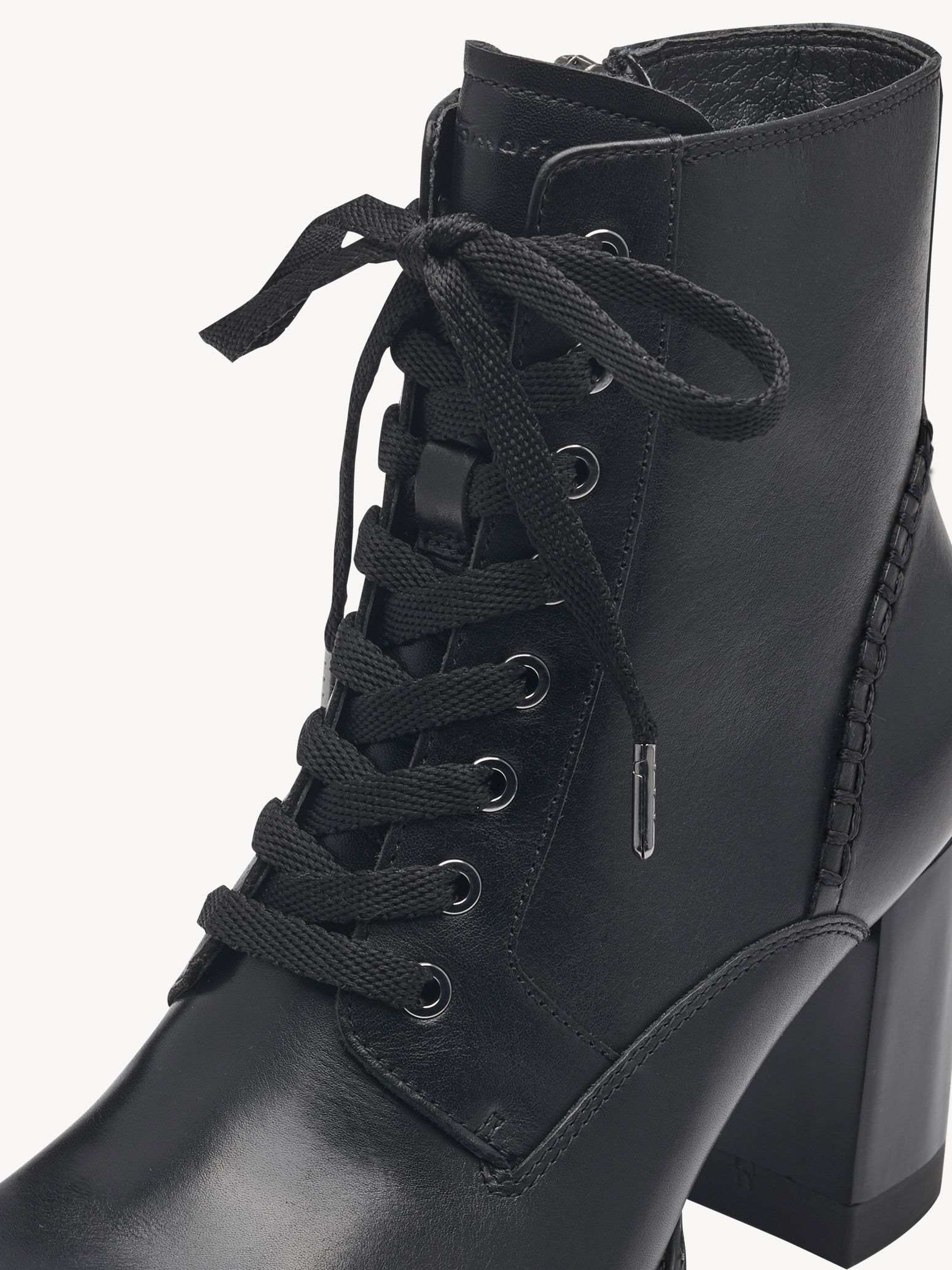 Bottine en cuir - noir