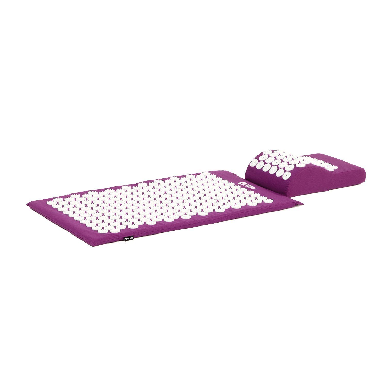 bodhi Akupressurmatte VITAL Akupressurmatte Deluxe-Set SPIKY aubergine