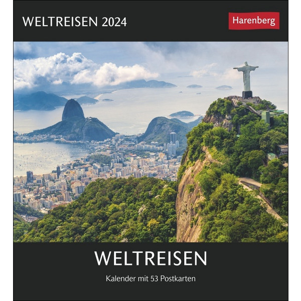 WELTREISEN POSTKARTENKALENDER 2024 - Kalender