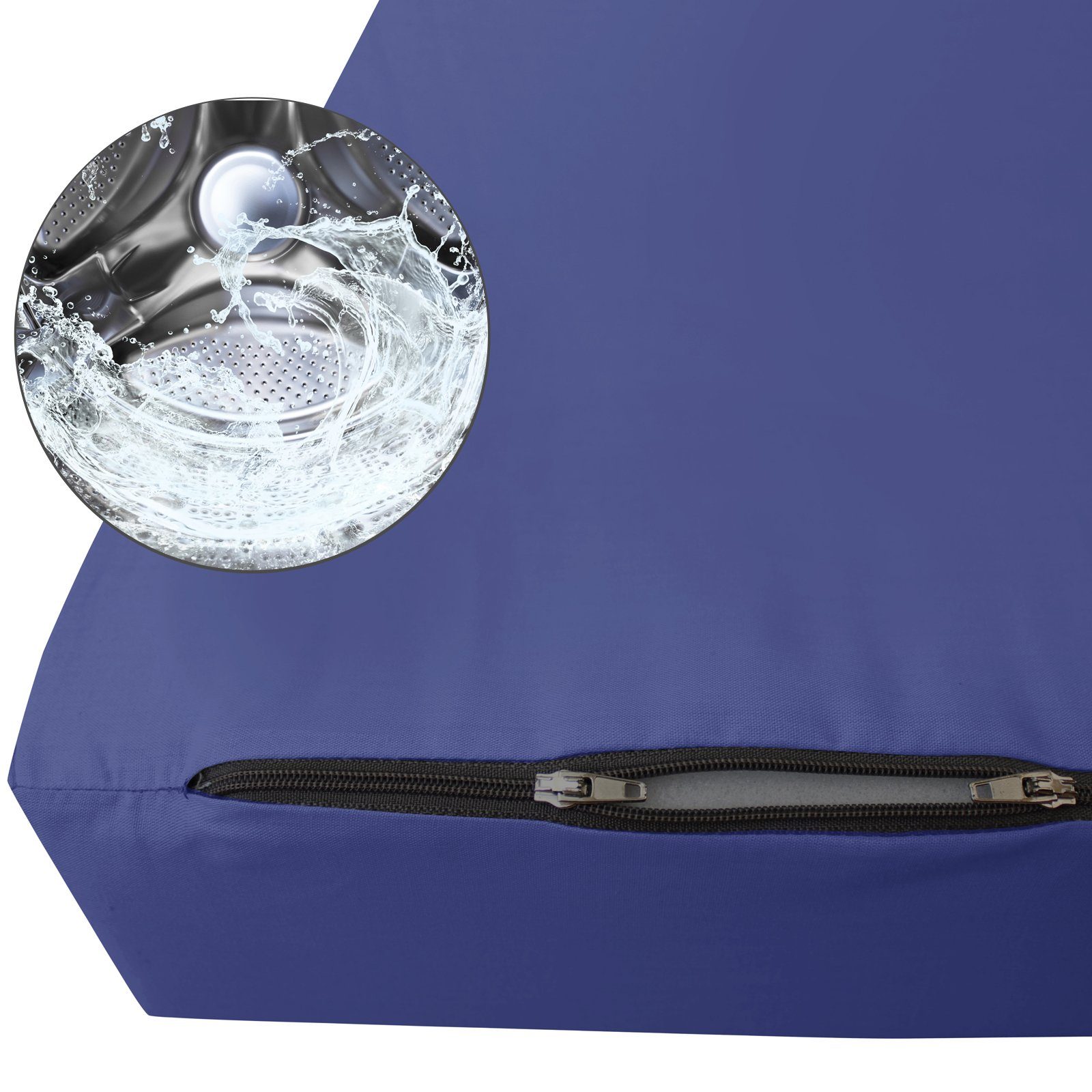 Klappmatratze Faltmatratze, RelaxXL, 7 cm hoch, (3-fach klappbare Reisematratze), Klappmatratze, 190x60x7cm, Waschbar, Gästebett, Blau