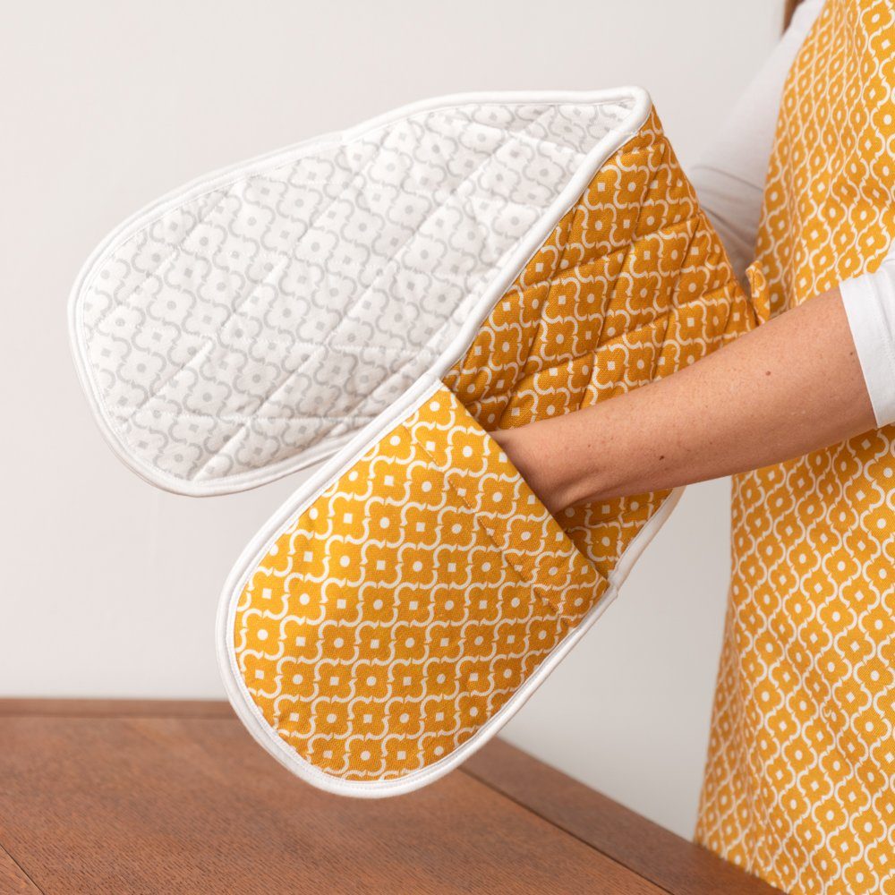 HomeOrganix Topfhandschuhe, Ofenhandschuhe 100% Bio-Baumwolle