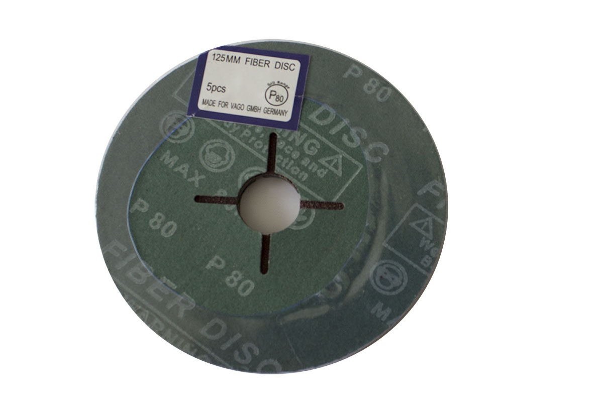 Vago-Tools 40x Fiberscheiben 115 mm Fiberschleifscheiben für Winkelschleifer P100