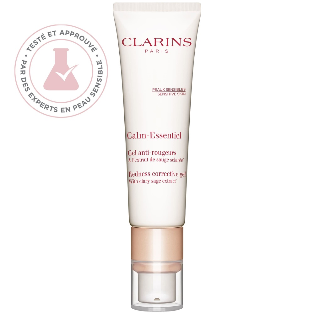Clarins Calm-Essentiel  Gel anti-rougeurs Al’extrait de sauge sclarée* Soin visage peaux sensibles