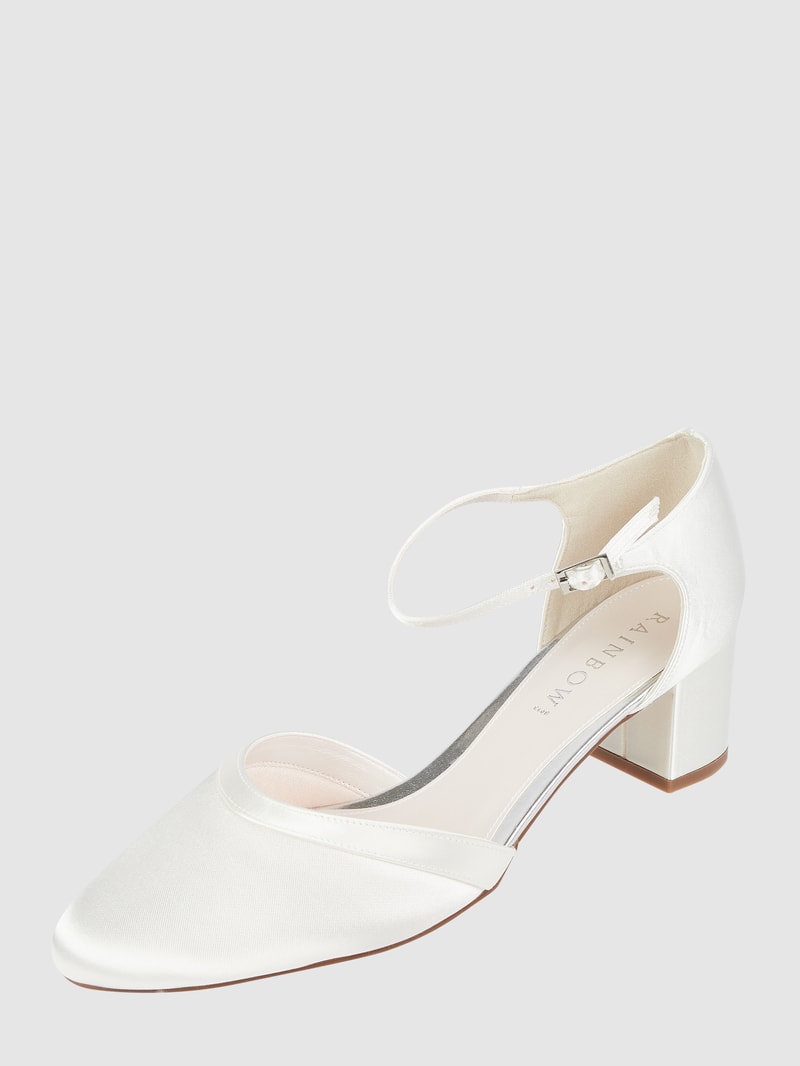 Brautschuhe aus Satin in offwhite
