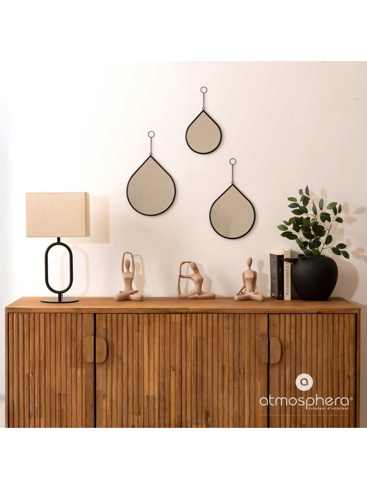 Atmosphera Créateur d'intérieur Metallspiegel in schwarz günstig kaufen onesize